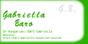gabriella baro business card